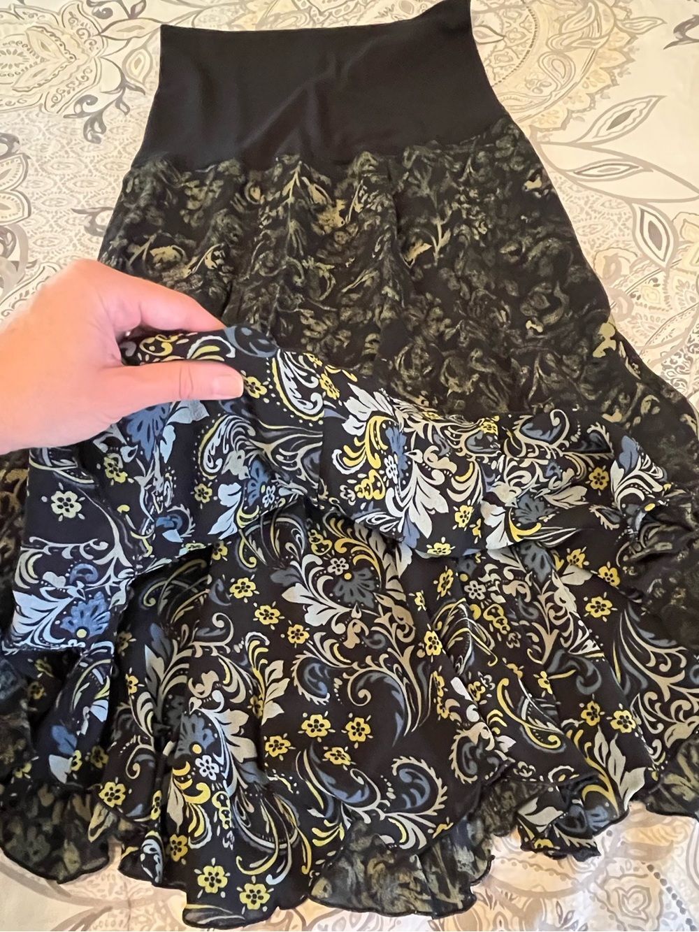 Cabi 2-in-1 Reversible Skirt/Dress Paisley Pattern - Size S